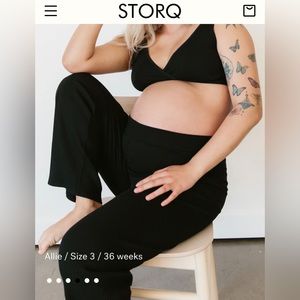 Storq Black Cozy Rib Day to Night Pant - Size 1